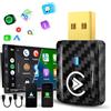 MSXTTLY Adattatore Android Auto Wireless, Carplay Wireless per iPhone 17-12 & Android 11+, Bluetooth 5.3, Dual Core WLAN 5.8GHz, Veloce e Stabile
