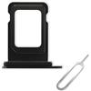 Cemobile Supporto per slot per scheda SIM di ricambio per iPhone 15 Pro e 15 Pro Max (versione SIM singola) con anello di tenuta in gomma impermeabile + perno di espulsione aperto (titanio nero)