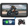 AWESAFE CarPlay Moto, 6,25 pollici Wireless CarPlay Android Auto con DashCam frontale 2K