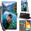 Haninsuze Cover per Samsung Galaxy A33 5G, barca | Pelle PU Portafoglio, Porta Carte, Magnetica, Libro, Antiurto Custodia