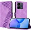 YIRRANZD Custodia per Xiaomi Redmi 13C / Poco C65, Cover a Libro in Pelle PU con Slot Cart e Silicone TPU Bumper, Flip Caso Portafoglio Cover per Redmi 13C / Poco C65 (Viola)