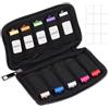 UIEXAY Borsa Per Chiavetta Usb, Organizer Per Chiavetta Per Unità Flash Usb Con 10 Slot Include Adesivi Per Una Facile Marcatura Per Chiavetta Di Memoria, Chiavetta Usb, Nero