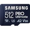 Samsung Memorie MB-MY512SA PRO Ultimate Scheda MicroSD da 512GB, UHS-I U3, Fino a 200 MB/s