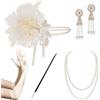BABEYOND Set di accessori per costume da donna Gatsby 1920s, con fascia e collana, guanti
