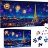 Pavemlo Puzzle 1000 Piezas para Adultos Torre Eiffel Di Notte - Forma Speciale Puzzle classici | Impossibile Puzzles | Decorazione Murale Unica (41x80cm) | Regalo Originale per Amanti dei Puzzle