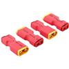OliRC 4 Pezzi No Fili Connettore : Maschio XT60 XT-60 a Femmina T-Plug Deans Style Connector Adapter (C15-4)