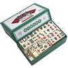 RATSTONE Mini mahjong portatile tradizionale cinese con 144 pezzi, adatto per famiglia e adulti, giochi divertenti