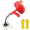 Kaluly Snake - Coclea di scarico per WC, 7,7 m, resistente, per idraulici, idraulici, sbloccante, tubo di sblocco, utilizzato per lo scarico della vasca da bagno, lavello del bagno, cucina e doccia