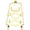 PATIKIL Lampada Arpa Kit con Finestra 8 9 10 11 Lampada Paralume Base Oro | 3/8 IP E14 E26 E27, per Tavolo Da terra Lampada, Staffa Supporto, Regolabile, Leggero