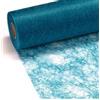 Unbekannt 100 Deco Diamanti + 25 m X 30 cm Sizo Flor® in Tessuto Non Tessuto Originale Turchese Tavolo Band Runner Blu Battesimo Compleanni