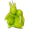 Cereria Di Giorgio - Candela a forma di coniglietti che si abbracciano - Colore Verde Pop - Lavorazione artigianale - Spring Collection - Con sacchetto regalo - Made in Italy