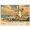 Wee Blue Coo England Lancashire Lytham St Annes Windmill Picture Wall Art Print Inghilterra Immagine Parete
