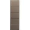 Kare Design scarpiera Caruso, taupe, 5 ante per max. 10 paia, salvaspazio, 170x50x15cm, corridoio, ingresso, stile minimalista, design e praticità