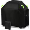 Gucass Copertura Barbecue Da Esterno, 420D Oxford Telo Copri Barbecue Impermeabile 120x60x120cm, Resistente Coperchio per BBQ Grill da Esterno, Anti Polvere Neve Pioggia Sole Raggi UV