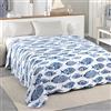 Delindo Lifestyle Copriletto Riviera Blu Maritim, Copriletto Matrimoniale Trapuntato, 220 x 240 cm