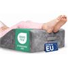 Dreamzie Cuscino per Gambe Dormire - Cuscino a Cuneo Memory Foam per Gambe, Schiena, Lombare, Sciatica - Ortopedico