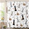 Tenda Doccia PVC Cleafe - Tenda Doccia Antimuffa Impermeabile 180x200cm Con Anelli Bagno Fiori Foglie 87062 83340795 Tenda Doccia 180x200 Anelli