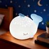 Vicukten Luce Notturna Bambini Balena, Lampada Carina Regali Balena, Lampada per Bambini Notturna Dimmerabile in Silicone, LED Ricaricabile Luce Notturna Neonato Controllo Touch, Regalo per Neonati