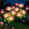 Fohil Luci da Esterno Giardino,2 Pezzi 78 LED Luci Fiore Solari con Farfalla,2 Modalità Lampade Solari da Giardino Impermeabile Decorazioni Giardino,Terrazza,Prato Regalo Festa Della Donna