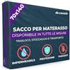 Dreamzie Coprimaterasso in Plastica Opaca 70x140 cm, Custodia Materasso per Trasloco, Stoccaggio e Trasporto con Cerniera (Spessore 20 cm), Resistente Agli Strappi