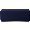 EBETA Spandex Fodera per sgabello, Elastico Fodera per poggiapiedi Fodere coprisgabello, Rivestimento per pouf, Jacquard per pouf poggiapiedi (Blu Profondo)