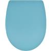 Wirquin 20724242 Sedile WC con freno di caduta Marbella in termoplastica, sfoderabile, blu