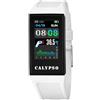 Calypso Smartwatch Uomo Gomma Bianca - IP68 - Controllo Musica, Contapassi e Calorie, Multisport, Frequenza Cardiaca K8501/1