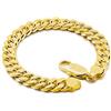 Dankadi Bracciale cubano massiccio larghezza 8 mm, 10 mm, liscio texturizzato in argento 925 da uomo, 7 a 10 pollici, catena gourmette cubana Rock Punk Hip Hop Miami regalo gioielli, 7.5, Argento