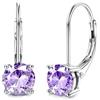 DOCHAIS Moissanite Orecchini Donna Argento 925 0.5ct-1.0ct Brillante Oro Bianco Orecchini Punto Luce Regalo Donna Compleanno I