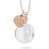 MAMIJUX Chiama Angeli Cuore Oro Rosa Piedini Mamma Idea Regalo Gravidanza Collana Donna Richiamo degli Angeli Catenina Acciaio