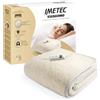 Imetec Scaldasonno Singolo 150x80 cm, Basso Consumo, 50% Lana e Merino, 2 Temperature, Dispositivo Sicurezza Electro Block, Made in Italy