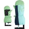 Ziener Bambino Leon-Z - Muffolo da sci/sport invernali | Antivento, idrorepellente, cerniera lunga, Radiant Lagoon, 3,5
