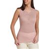 EGI Canotta Donna Spalla Larga Lana Seta Plissé Tulle Ricamato Cipria Elegante Termica Made in Italy Art. 1434 (IT, S, M, Regular, Regular)