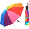 SKDFHOD Ombrello arcobaleno piccolo e leggero per proteggere da pioggia, vento e sole, unisex per uomo e donna, multicolore, pieghevole., S