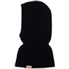 KNITAS Cappello Lavorato a Maglia monostrato in Lana Merino e Cashmere per Neonati e Bambini Piccoli I Passamontagna Morbido e Caldo per Bambini in Nero - Taglia (50-54) per 3+ Anni