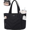 LOVEVOOK Borsa shopper da donna grande, leggera borsa da lavoro, borsa tote bag, borsa per computer portatile da 15,6 pollici, borsa per insegnanti, valigetta da donna, per università, lavoro, scuola