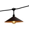 Lumisky Ghirlanda luminosa esterna collegabile 26 m con 60 lampadine LED filamento E27 bianco caldo VINTY LIGHT e paralume in metallo stile vintage