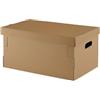 DRW Scatola cartone automontabile con coperchio 5 unità 45x35x20 cm