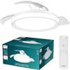 PHILIPS Bliss Ventilatore a Soffitto con Pale Retrattili e Lampadina LED, 3 Pale, Pala Aperta 106 cm, 4.500 lm, Luce Bianca Tunabel 3.000-6.500 K, Regolabile Fino al 5%, Telecomando Incl., Bianco