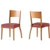 Martina Home Pack di 2 federe Seduta 24x30x6 cm Bordeaux