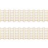 Sanmum 20 mini scalette in legno in miniatura, mini decorazioni da giardino per artigianato fai da te, micro paesaggi (15 x 5 cm)