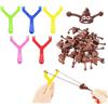 Wcawnlt Poo Slingshot - Set di giocattoli per fionda, in materiale TPR, divertente scherzo per feste, compleanni, Halloween, bambini e adulti