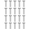 QUARKZMAN 200Pcs Rivetti Testa Brasata, M5 x 16mm Rivetti Cupola Solidi Alluminio Per Barche Allegrini Per Navi Aerei Macchinari Giunzione E Riparazione, Tonalità Argento