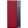 TANYO Smart View Cover per Samsung Galaxy S20 FE (Fan Edition), Prime Custodia a libro con display trasparente finestra, elegante specchio Flip Case Cover con supporto pieghevole - Rosso