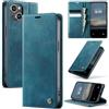 Cracedily Cover per iPhone 14 Plus Case, Libro Custodia Portafoglio Premium Pelle PU, Slot Scheda, RFID Shieldon, Chiusura Magnetico Aletta Antiurto Case Custodia per iPhone 14 Plus, Blu-verde