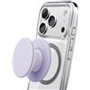 Encased Impugnatura magnetica pieghevole per telefono (compatibile con MagSafe), comoda custodia in silicone per iPhone, colore: lilla