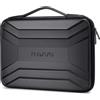 MOSISO 17-17,3 Pollici Custodia Rigida Laptop, 17,3 Pollici Impermeabile Borsa Computer Compatibile con MacBook HP Dell, Custodia Rigida PC EVA Trapezoidale Simmetrica con Maniglia, Nero