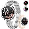 LIGE Smartwatch da donna Bluetooth chiamate per Android iOS 1.19 AMOLED Always-on Display Diamante Donna Smart Watch Piccolo Argento Acciaio Inossidabile Frequenza Cardiaca Monitor,100+ Sport Fitness