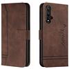 Bravoday Cover per Honor 20 / Honor 20S / Nova 5T, Flip Custodia in Pelle PU Portafoglio Custodia per Honor 20 / Honor 20S / Nova 5T, con Slot per Schede, Marrone