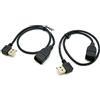 chenyang Cavo USB 2.0 Cavo dati USB 2.0 tipo A prolunga angolato da 90 gradi 480Mbps 0.4M 2 Pezzi/Set